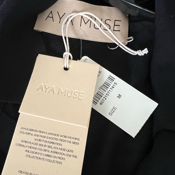 AYA MUSE Amur Mesh Button-Front Collared Maxi Dress Black - Picture 4 of 13